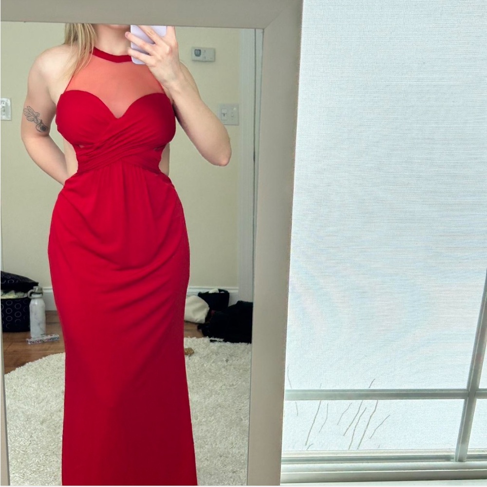 La Femme 21144 Red Prom Dress